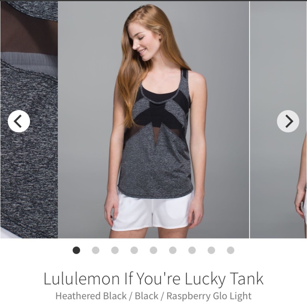 Lululemon if you are lucky tank